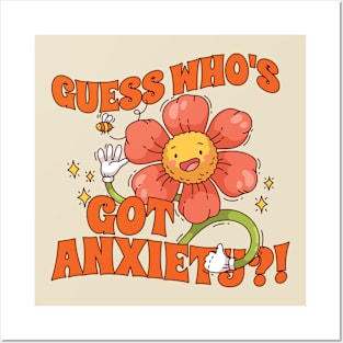 Guess Who’s Got Anxiety?! // vintage style Posters and Art